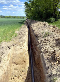 Drainagebau - Verlegung und Installation einer Beregnungsanlage