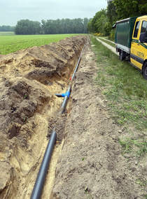 Drainagebau - Verlegung und Installation einer Beregnungsanlage